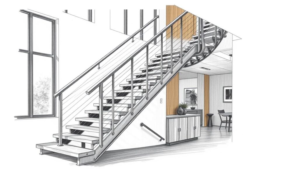 Design Stahltreppe